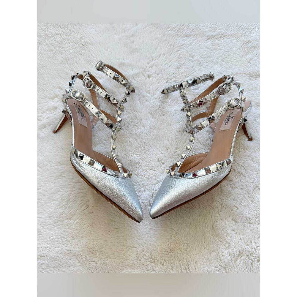 Valentino Garavani women gladiator heels shoes size 38,5 EU Authentic - Picture 2 of 10